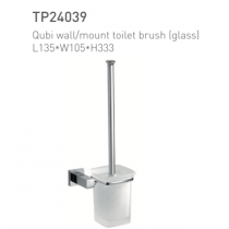 ECT Qubi wall/mount toilet brush (glass)